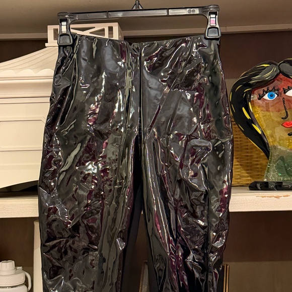 Wolford black latex leggings size 4 nwt - Picture 6 of 7